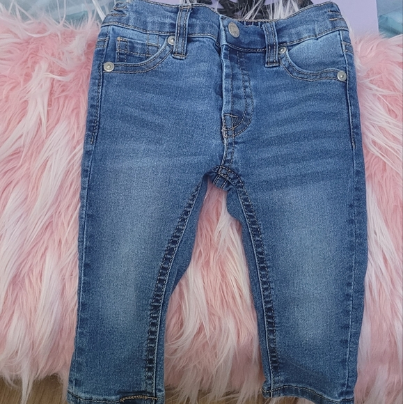 7 For All Mankind Baby Girl Sweater Jeans Set Size 12 Months - Picture 6 of 12